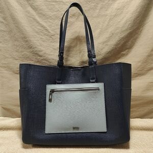 Botkier New York Park Slope Blue Leather Tote Bag Purse